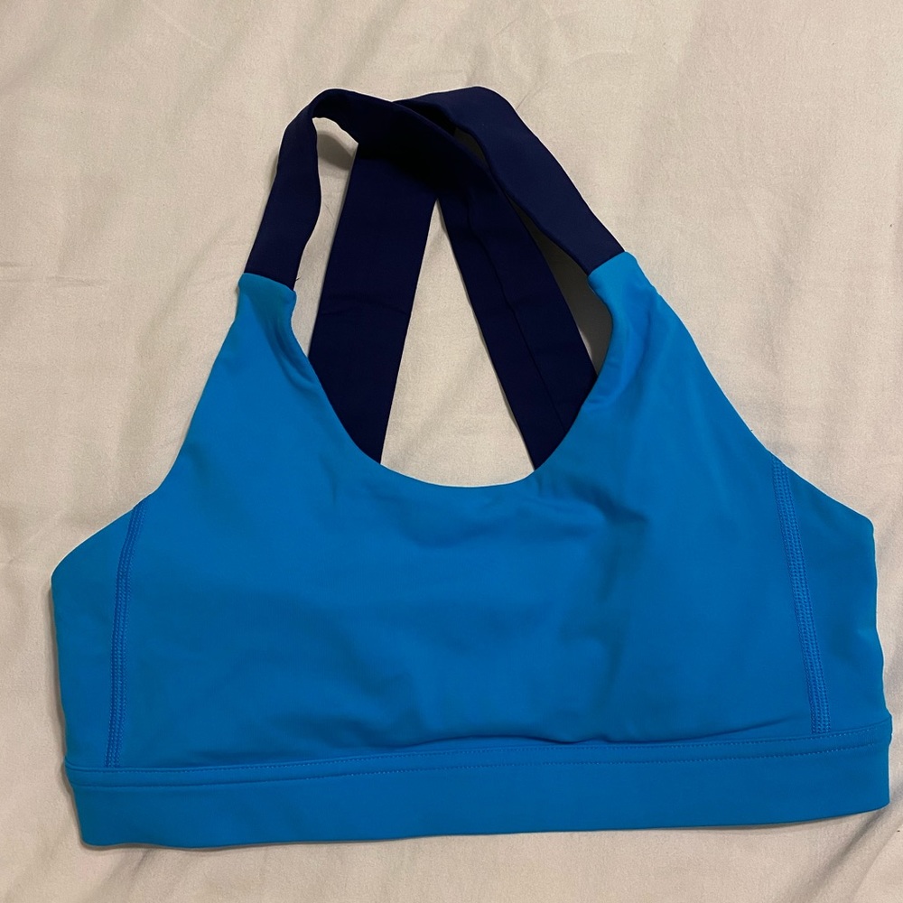 Lululemon size 6 blue sports bra